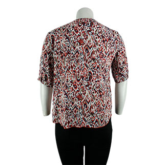 Voir photo 2 de Blouse multicolore - Femme - Scottage - Taille 4 Blouse multicolore - Femme - Scottage - Taille 4 - Vue 2 -
